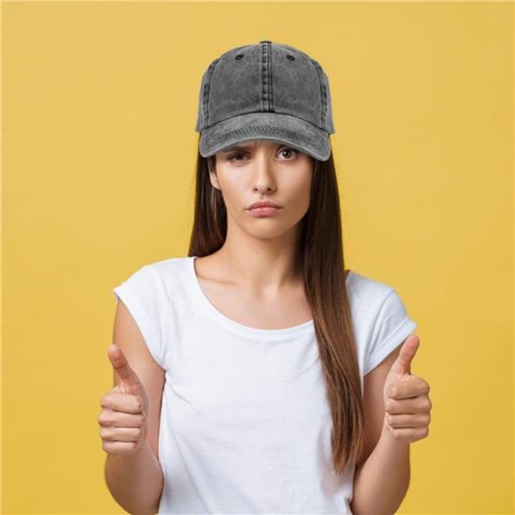 3 Pack Washed Plain Baseball Cap, Retro Adjustable Dad Hats Gift for Men/Women - Picture 5 of 7